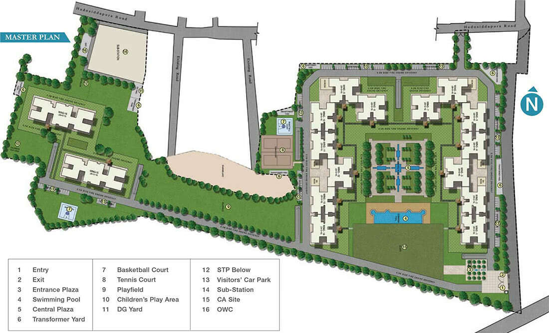 Sobha Royal Pavilion – Phase VIII (Wing 15) master plan