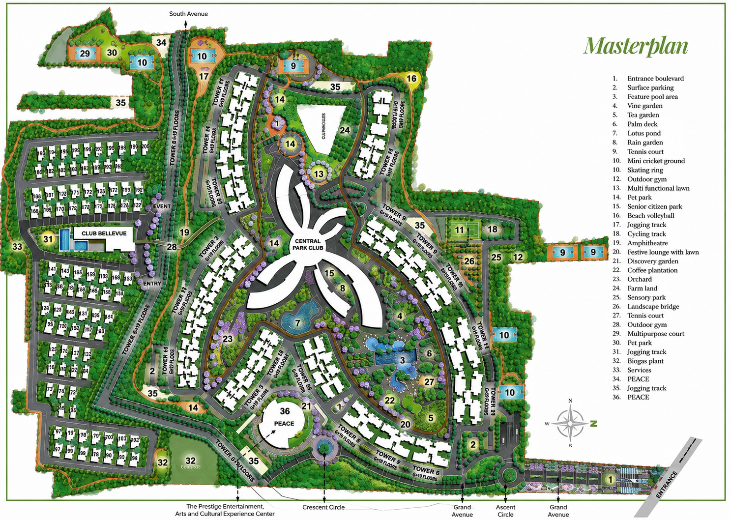 Prestige Park Grove master plan