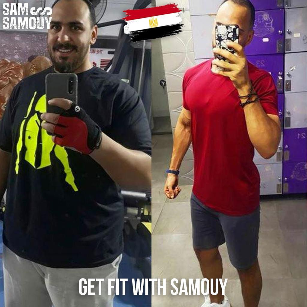 تحول صحي لعميل قبل وبعد - تحسن الصحة العامة