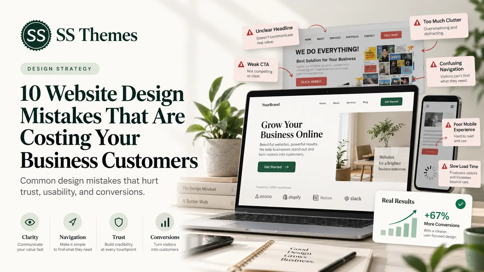 10 Website Design Mistakes That Are Costing Your Business Customers - Design & Aesthetics