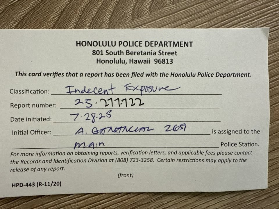HARASSMENT - Hawaii | Stolen Stuff Hawaii
