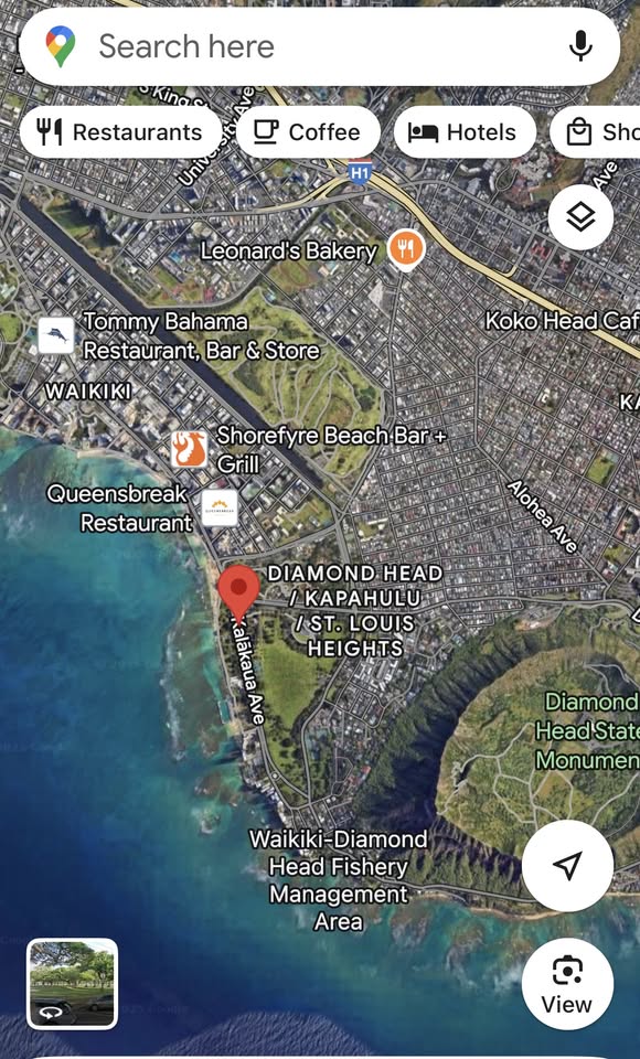 HARASSMENT - Kalakaua Avenue, across from Barefoot Beach Cafe, Honolulu, Oahu | Stolen Stuff Hawaii