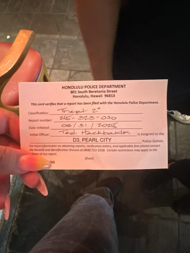 THEFT - Bravo's Restaurant, Pearlridge, Aiea | Stolen Stuff Hawaii