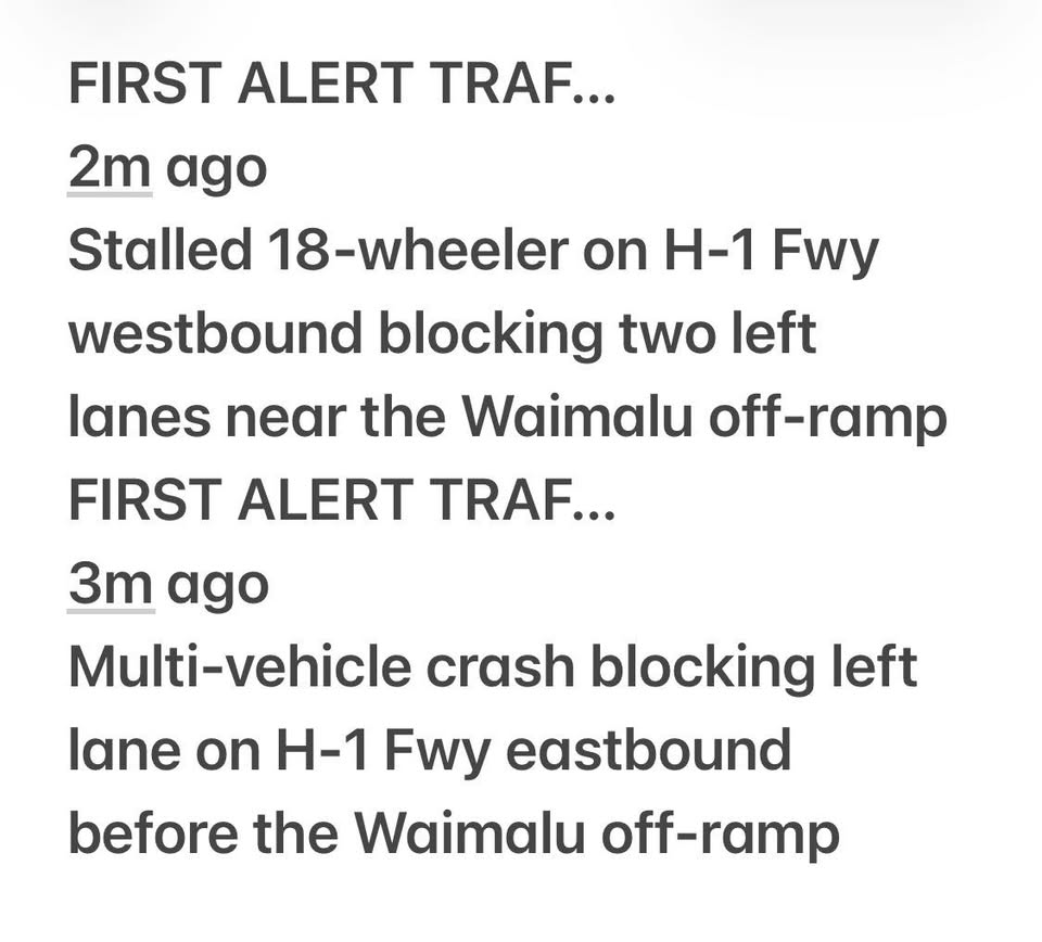 TRAFFIC - Hawaii | Stolen Stuff Hawaii