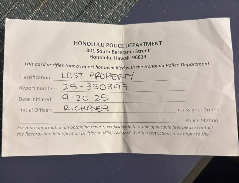 THEFT - North King Street near Richie’s and 7-11, Kalihi, Oahu | Stolen Stuff Hawaii