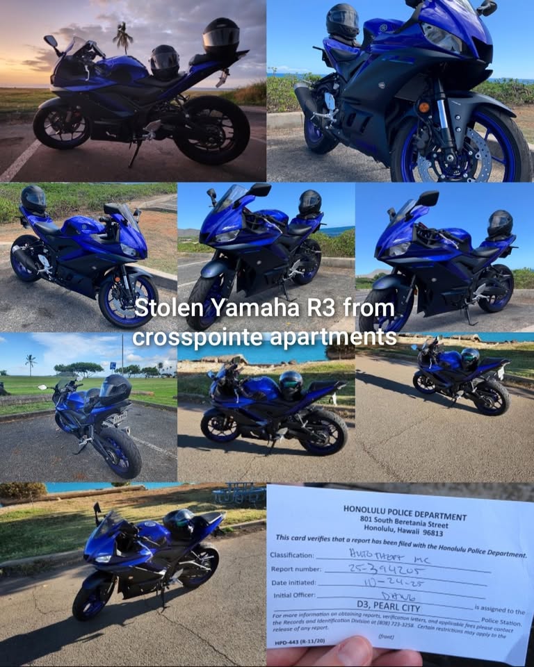 VEHICLE THEFT - Apartment complex near Aloha Stadium, Honolulu, Oahu | Stolen Stuff Hawaii