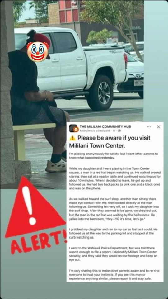 AWARENESS - Mililani Town Center, Mililani, Oahu | Stolen Stuff Hawaii