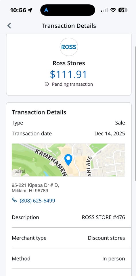 ADVICE NEEDED - Ross Mililani, Mililani, Oahu | Stolen Stuff Hawaii