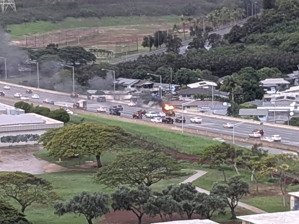 FIRE - H-1, Aiea, Oahu | Stolen Stuff Hawaii