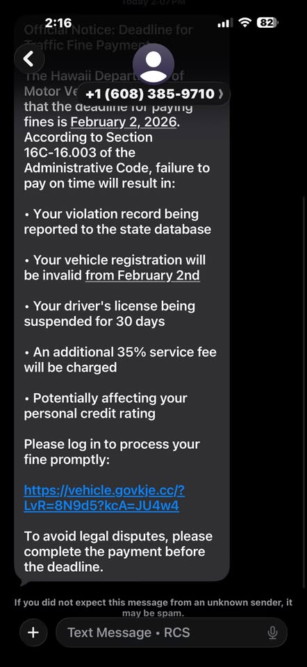 SCAM - Unknown | Stolen Stuff Hawaii
