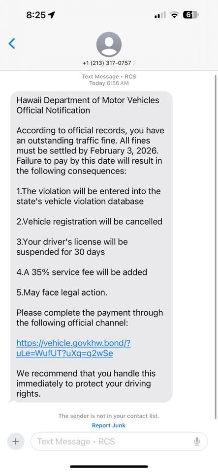 SCAM - Unknown | Stolen Stuff Hawaii