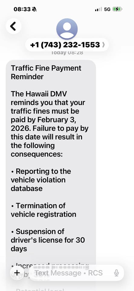 SCAM - Unknown | Stolen Stuff Hawaii