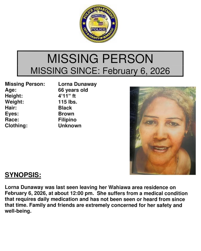 MISSING PERSON - Unknown | Stolen Stuff Hawaii