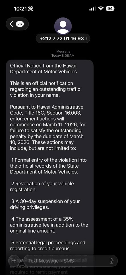 SCAM - Unknown | Stolen Stuff Hawaii