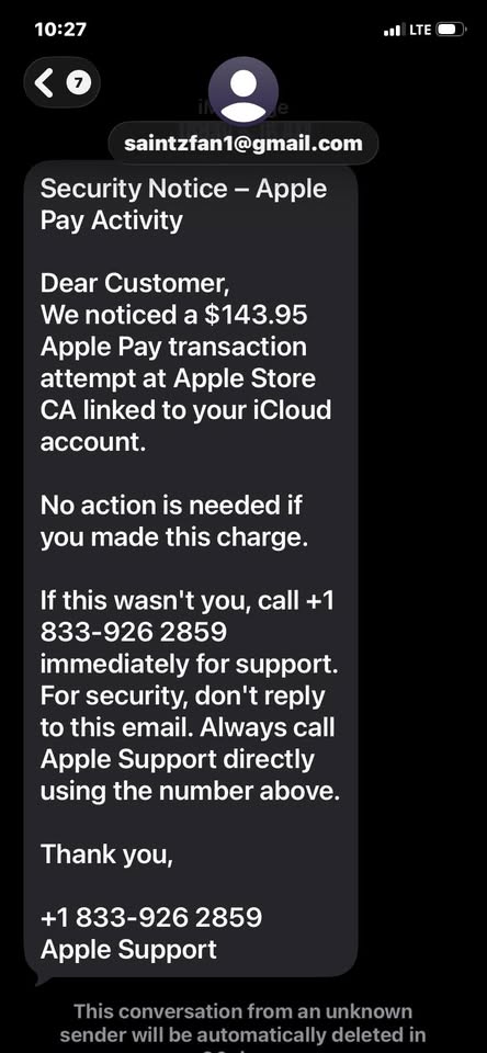 SCAM - Unknown | Stolen Stuff Hawaii