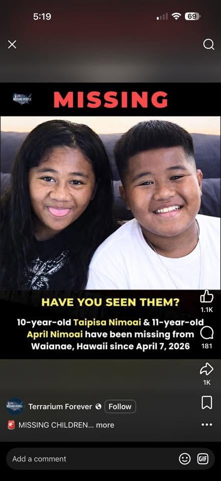 MISSING PERSON - Unknown | Stolen Stuff Hawaii