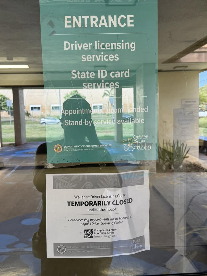 ANNOUNCEMENT - Waianae DMV, Waianae, Oahu | Stolen Stuff Hawaii