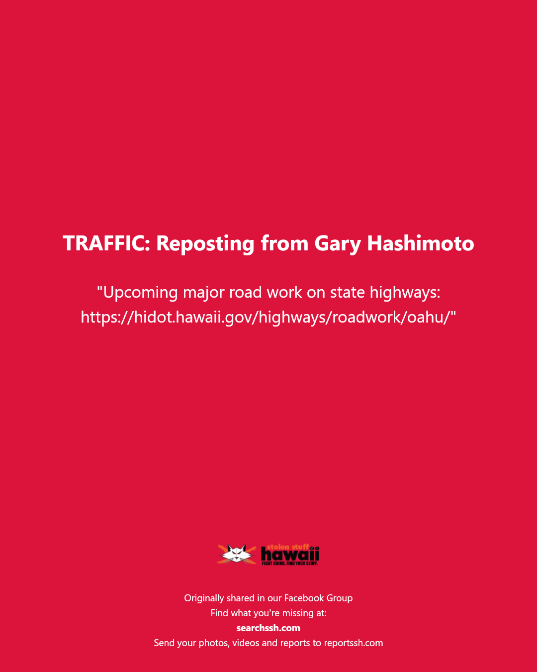 TRAFFIC - Specific location: Kapiolani Boulevard, Honolulu | Stolen Stuff Hawaii