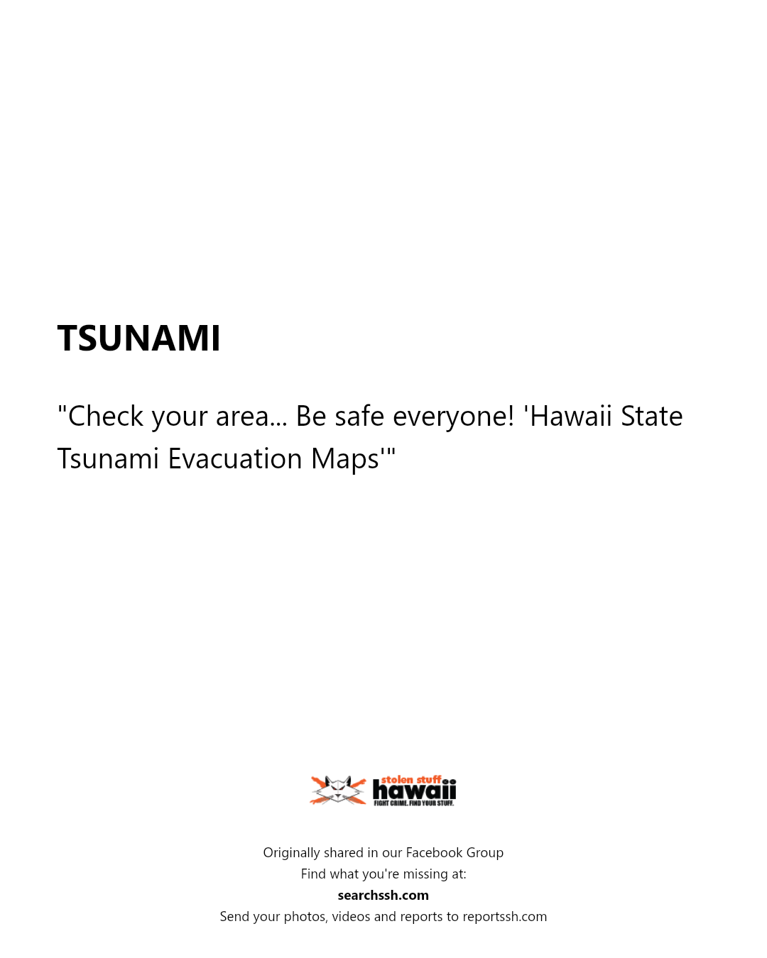 TSUNAMI - Hawaii | Stolen Stuff Hawaii