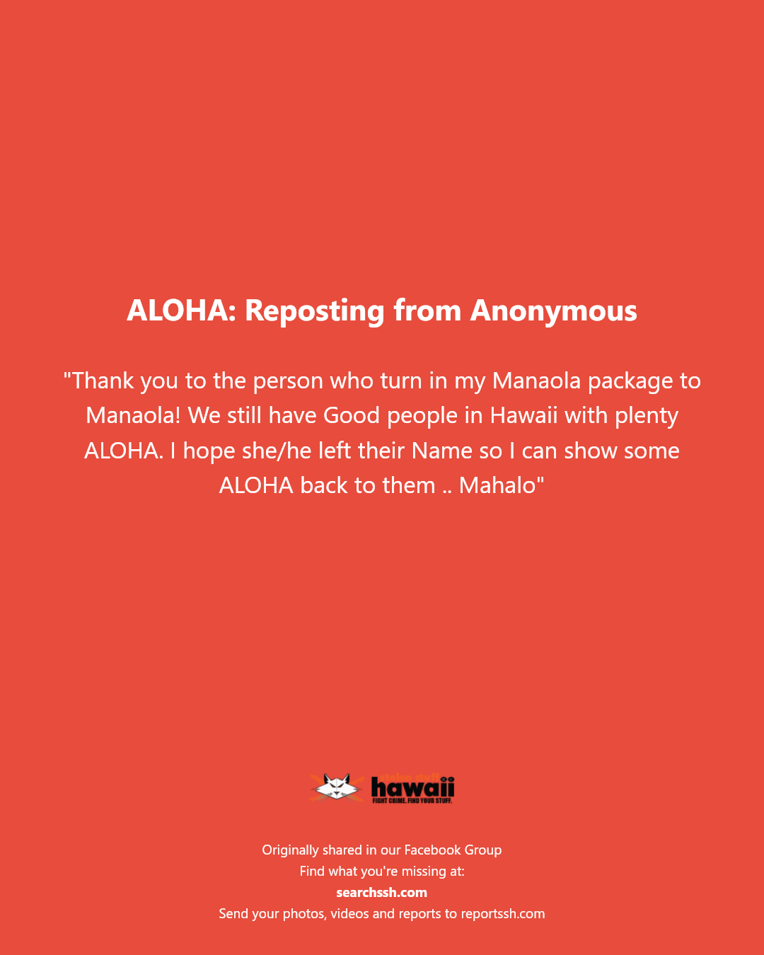 ALOHA - Hawaii | Stolen Stuff Hawaii