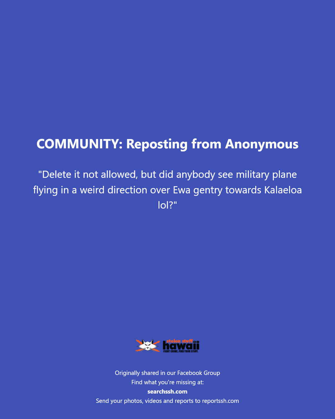 COMMUNITY - Ewa Gentry, Kalaeloa | Stolen Stuff Hawaii