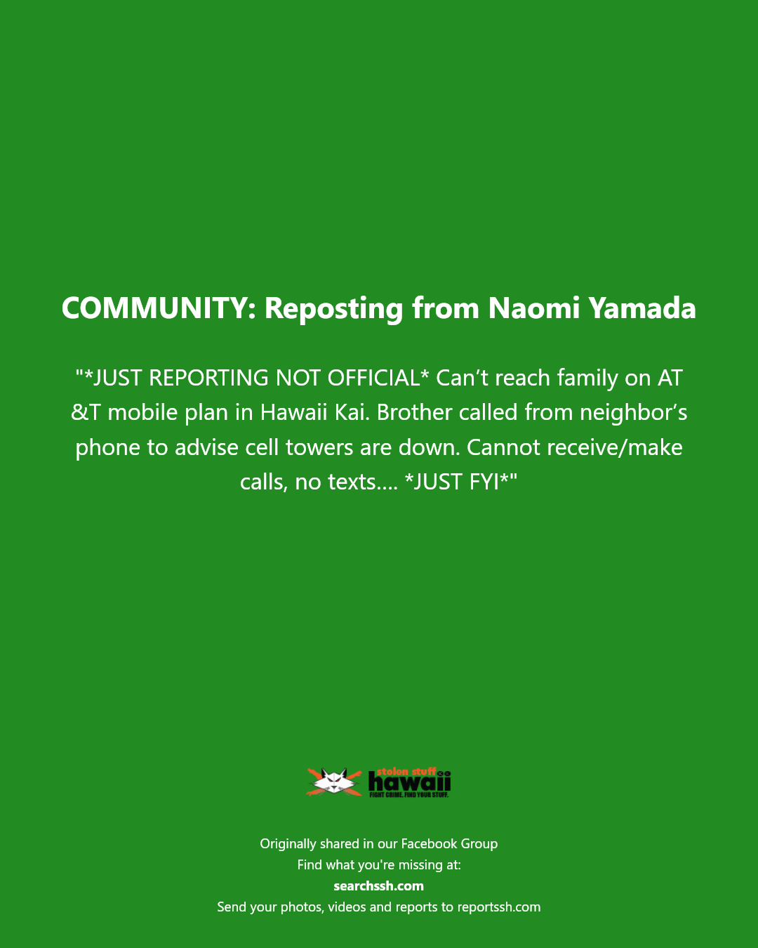 COMMUNITY - Hawaii Kai, Oahu | Stolen Stuff Hawaii