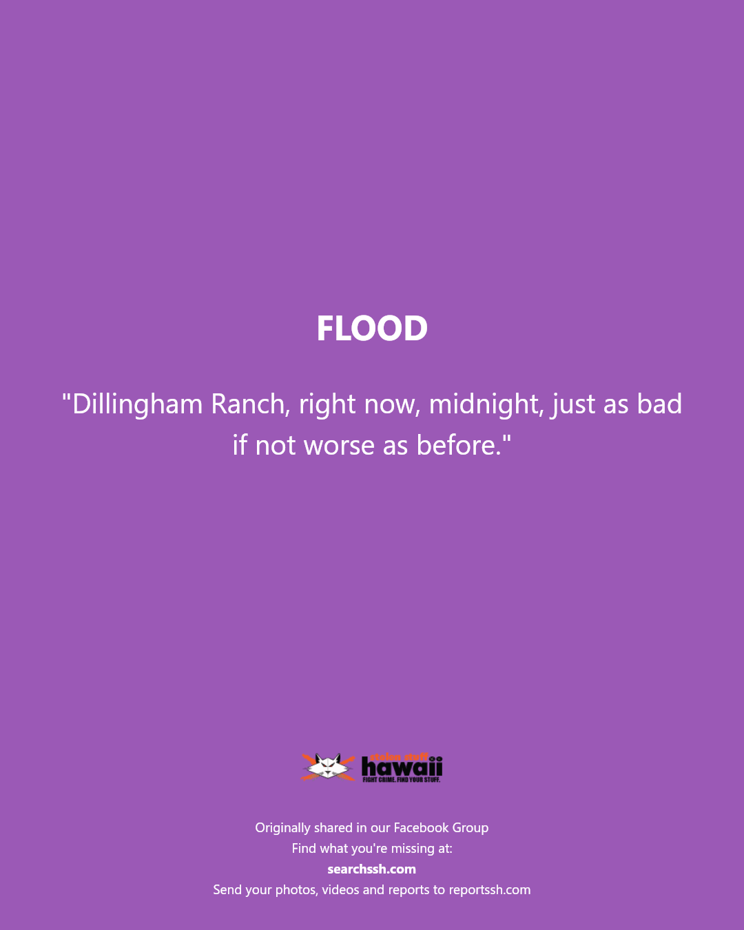 FLOOD - Dillingham Ranch, Oahu | Stolen Stuff Hawaii