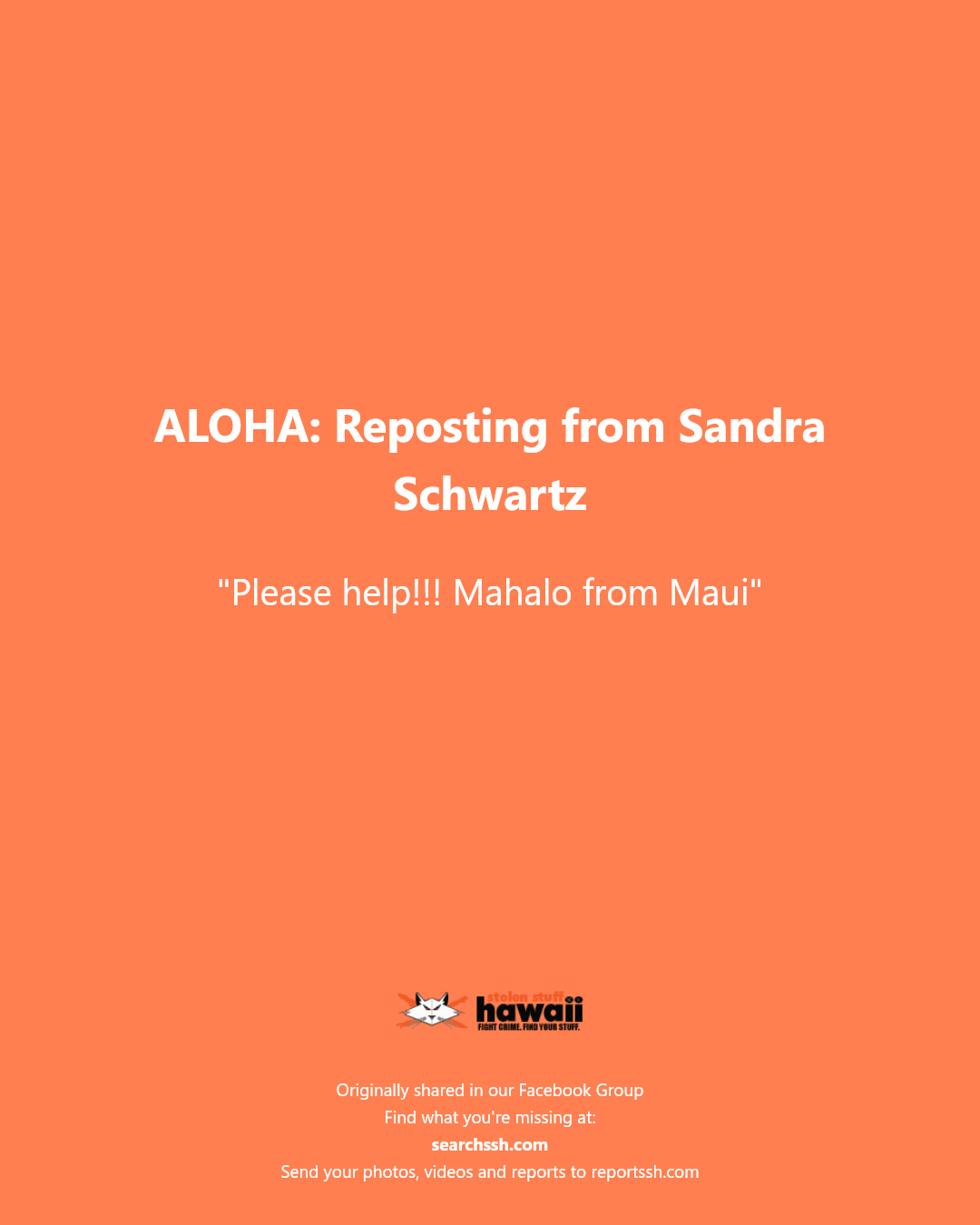 ALOHA - Unknown | Stolen Stuff Hawaii