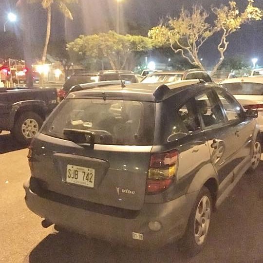 VEHICLE THEFT - Velzyland, North Shore, Oahu | SSH Search