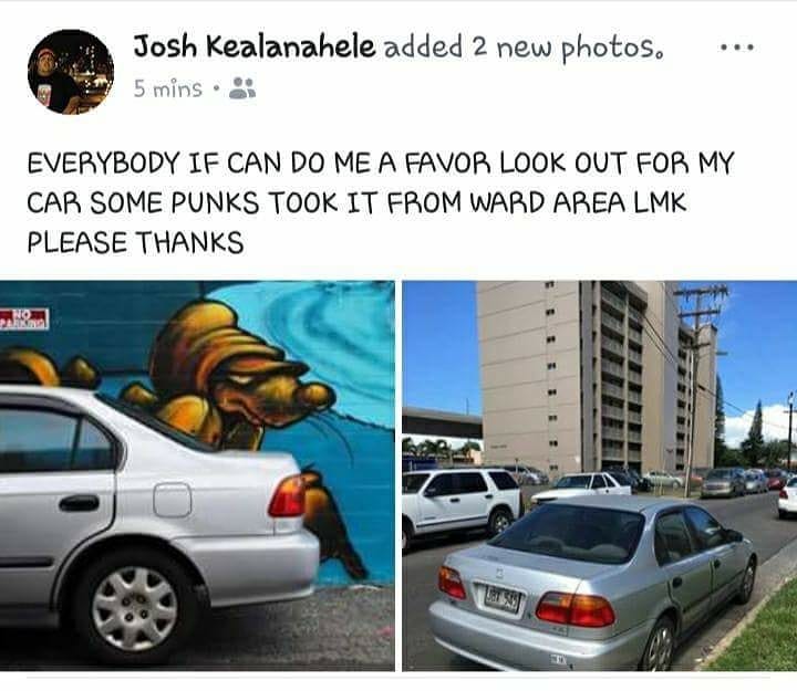 VEHICLE THEFT - Ward area, Honolulu | SSH Search