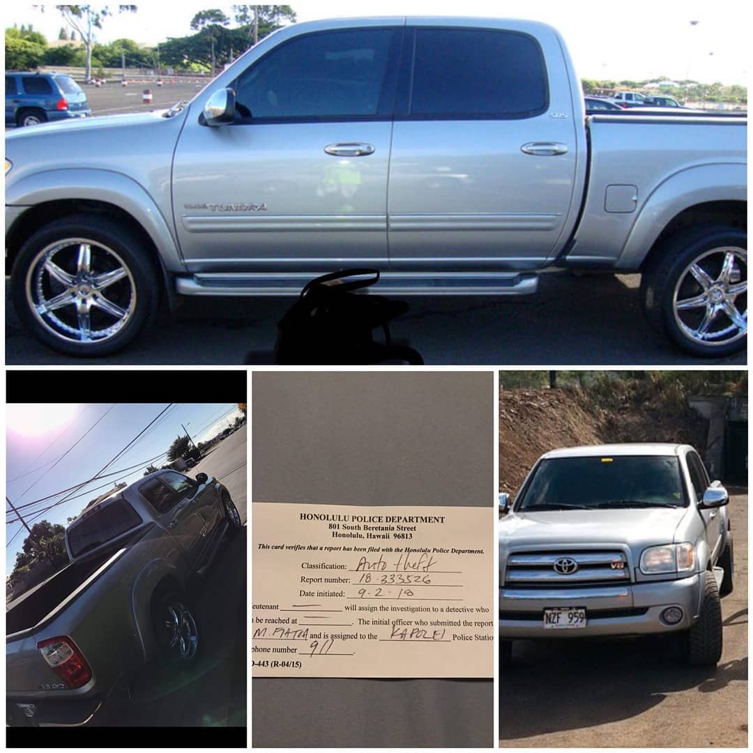 VEHICLE THEFT - Ewa Beach, Oahu | SSH Search