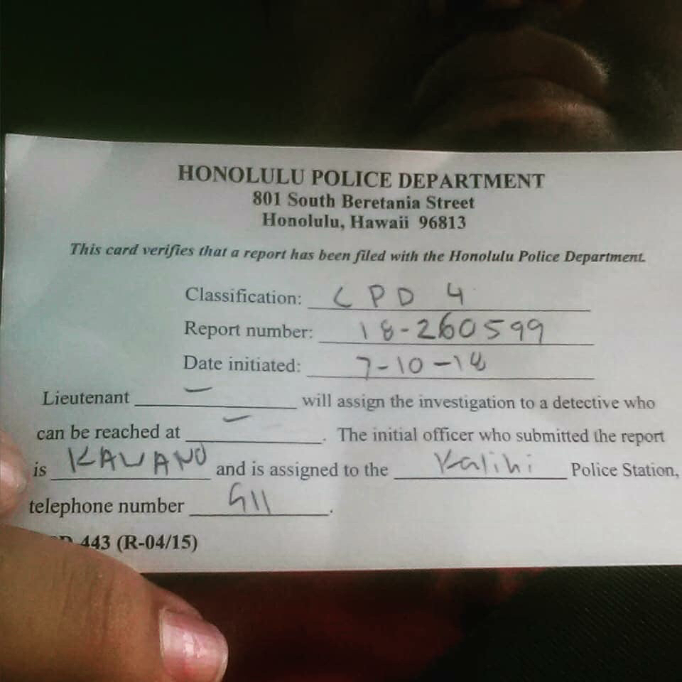 ATTEMPTED BURGLARY - Kalihi Meats parking lot, N. King Street, Pu'uhale, Honolulu | SSH Search