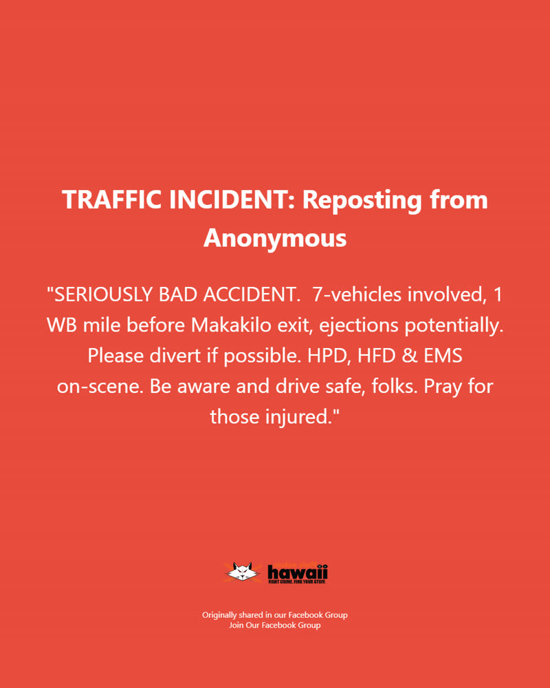 TRAFFIC INCIDENT - Unknown | SSH Search