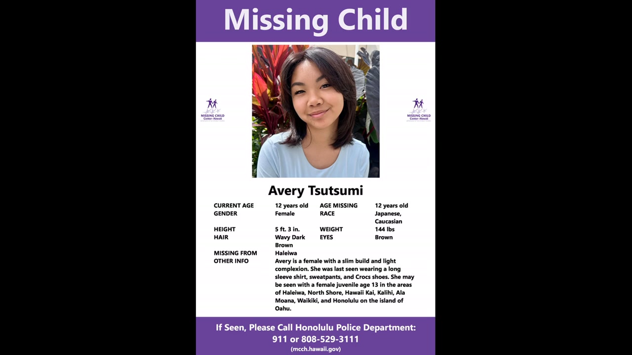 MISSING PERSON - Oahu | Stolen Stuff Hawaii