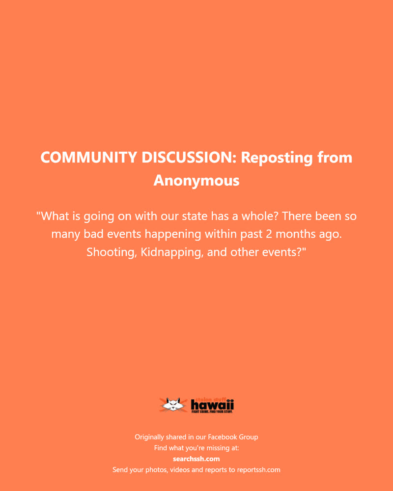 COMMUNITY DISCUSSION - Hawaii | SSH Search