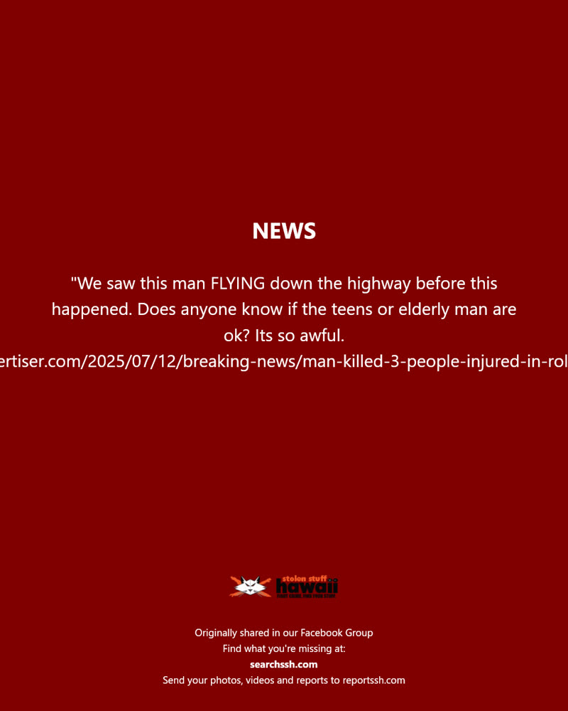NEWS - Ewa, Oahu | SSH Search