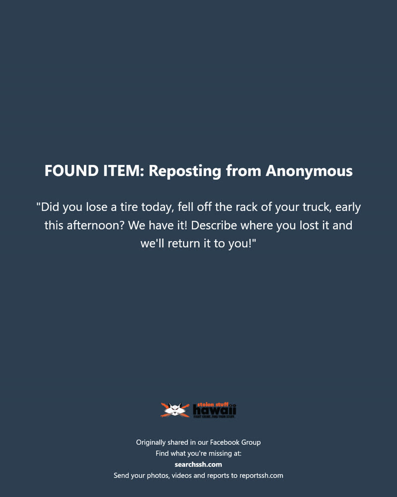 FOUND ITEM - Hawaii | SSH Search