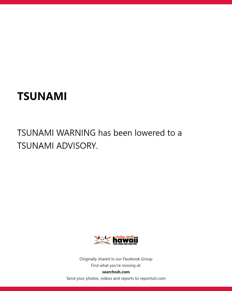 TSUNAMI - Hawaii | SSH Search