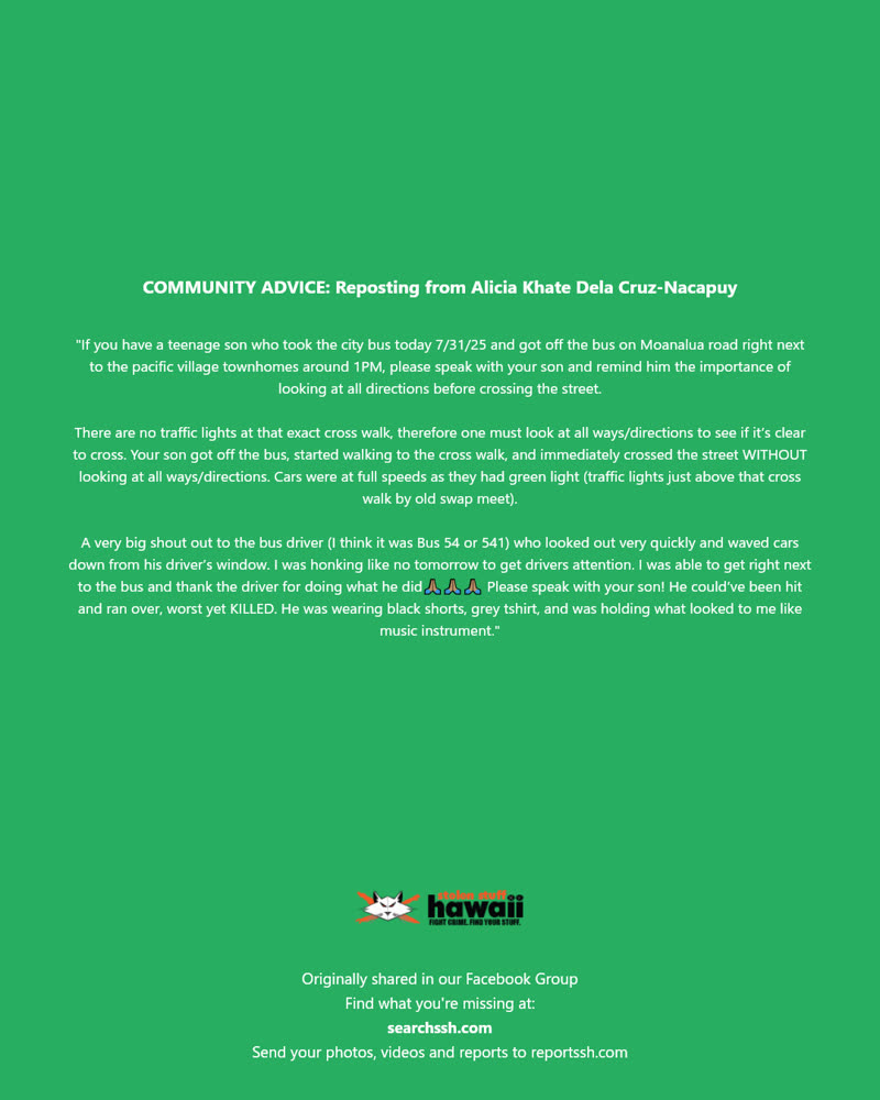 COMMUNITY ADVICE - Moanalua Road, Pacific Village Townhomes, Honolulu, Oahu | SSH Search