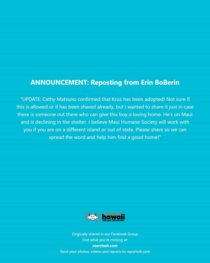 ANNOUNCEMENT - Hawaii | SSH Search