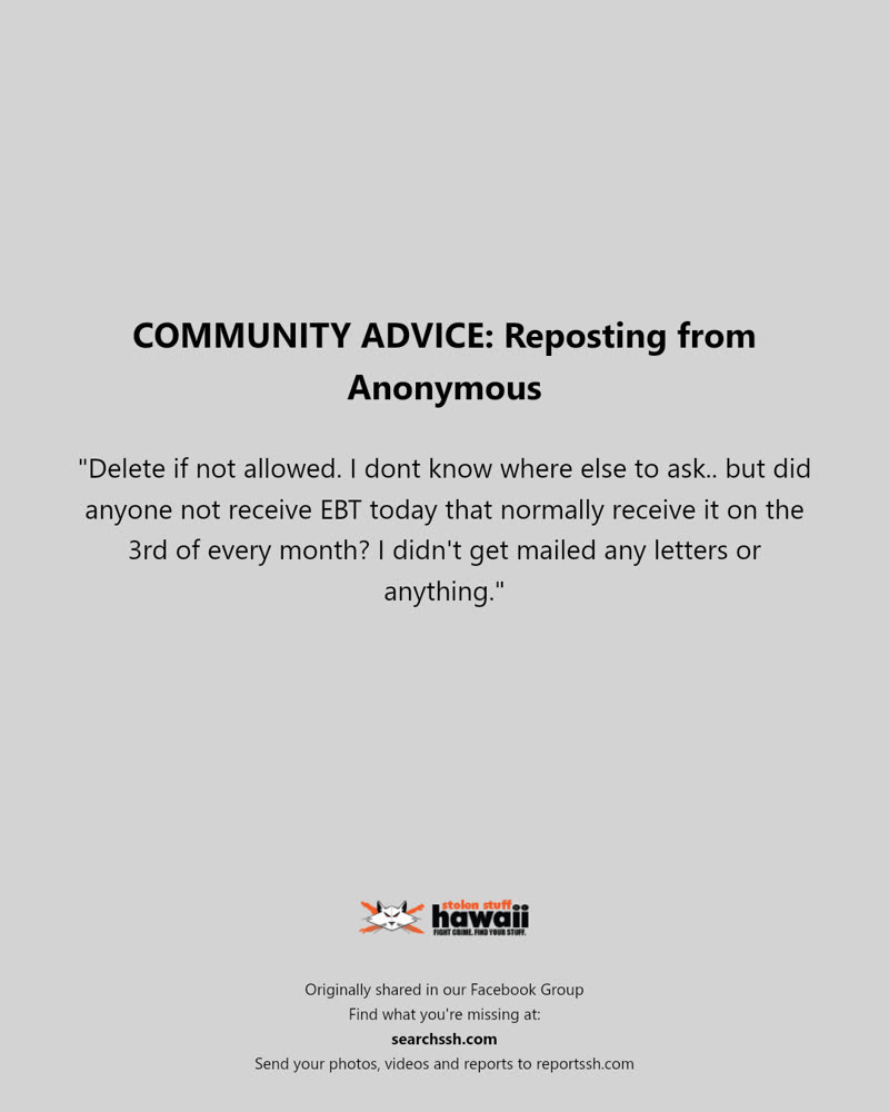 COMMUNITY ADVICE - Hawaii | SSH Search