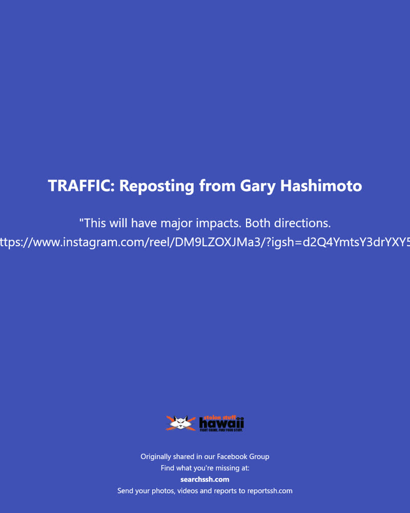 TRAFFIC - Hawaii | SSH Search
