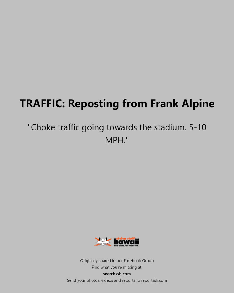 TRAFFIC - Hawaii | SSH Search