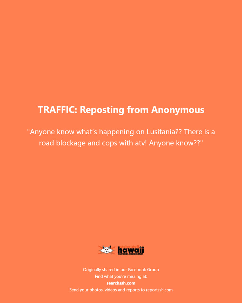 TRAFFIC - Lusitania Street, Honolulu, Oahu | SSH Search