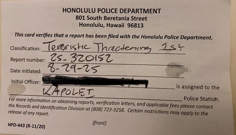 ROAD RAGE - Coral Sea Road, White Plains Beach, Oahu | SSH Search