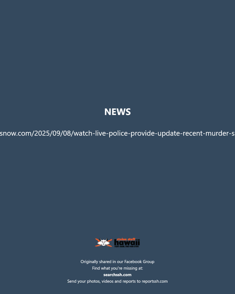 NEWS - Hawaii | SSH Search