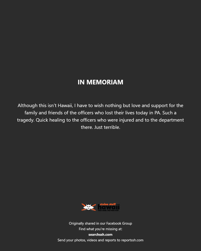 IN MEMORIAM - Hawaii | SSH Search