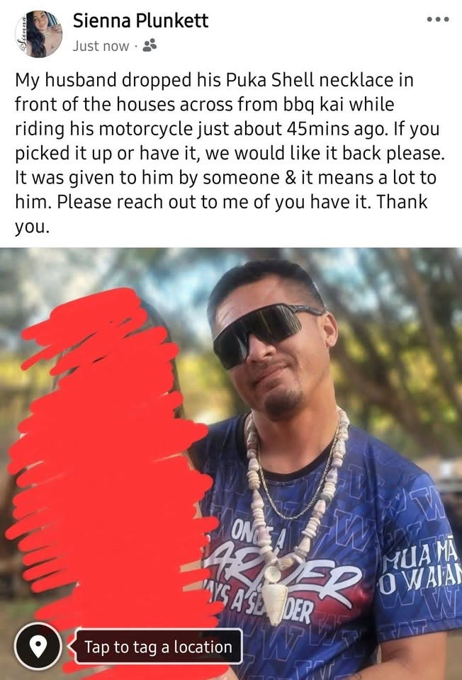 FOUND ITEM - BBQ Kai, Waianae Valley Road, Waianae | SSH Search