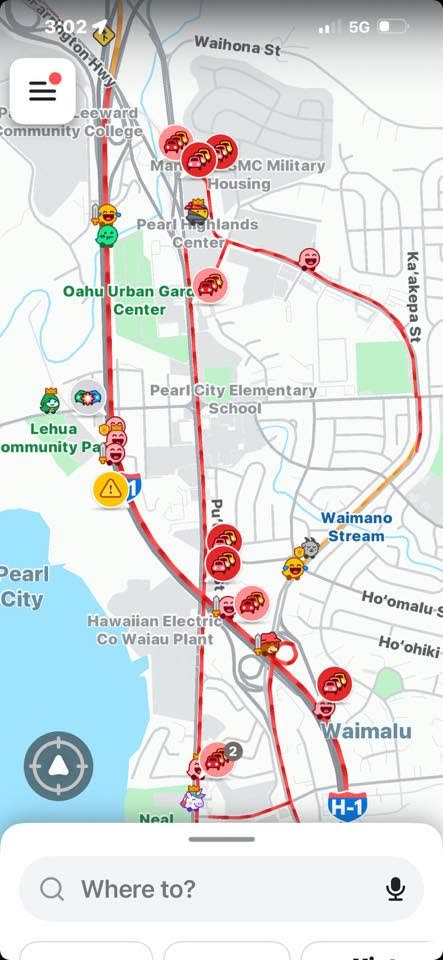 TRAFFIC INCIDENT - Waikele, H-1 westbound | SSH Search
