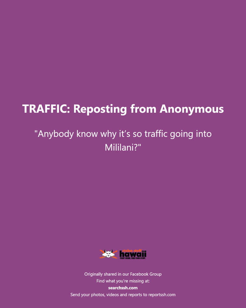 TRAFFIC - Hawaii | SSH Search